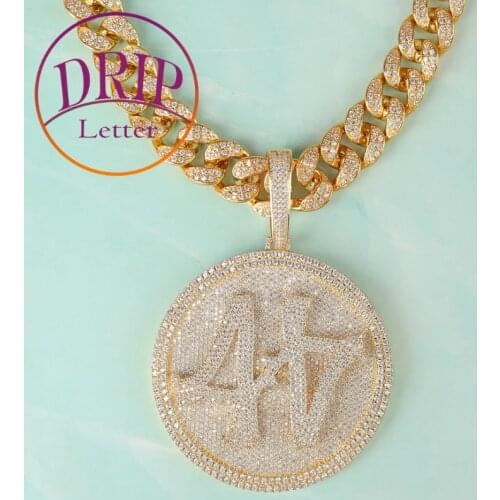 Custom Name Medal Pendants Personalizado Style Charms Jewelry Any Font Letter/Number/Symbol/Color