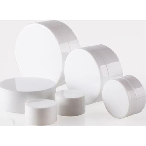 300pcs/lot 50g empty cream bottle,nail art glitter dust powder case,cream pot,jar, 50g white cream jar