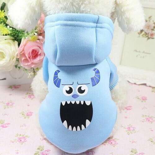 Cartoon Dog Hoodie Pet Dog Clothes For Dogs Coat Jacket Cotton Ropa Perro French Bulldog Clothing For Dogs Pets Clothing Pug