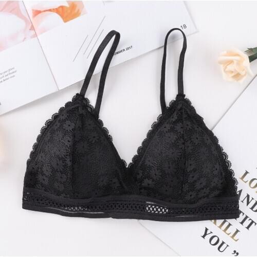 Wrapped Chest Comfortable Bra Lace No Steel Ring Sports Bra Beauty Back Stretch Triangle Cup Padded Yoga Bra multiple color
