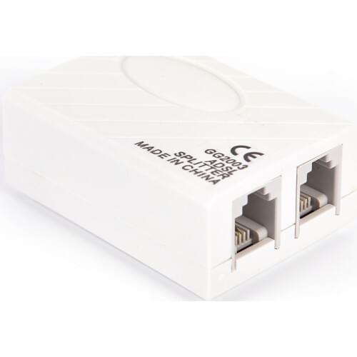 High Grade Telephone RJ11 Line Phone Line Filter Splitter ADSL Fax Modem Broadband Adapter New 1Pc