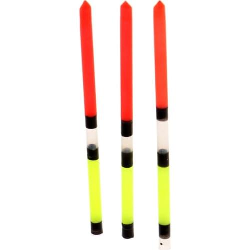 100x Plastic Fishing Floats Vertical Buoy Long Tail Floating Tubes
