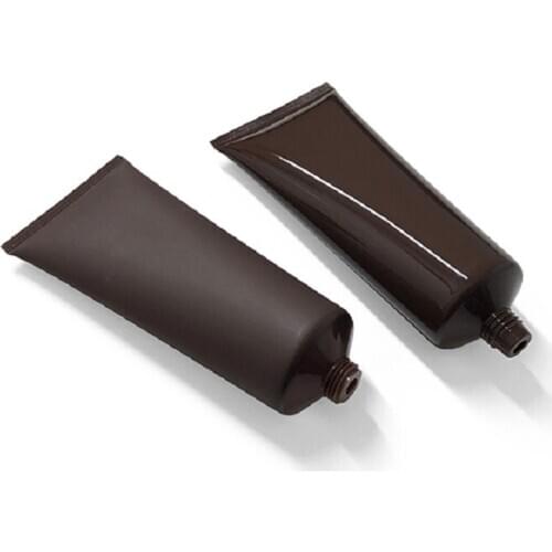 25 pcs/lot Empty 100 ML PE Squeeze Tube Frosted Brown Makeup Packaging Skin Care Facial Cleaner Hand Cream Cosmetic Soft Tube