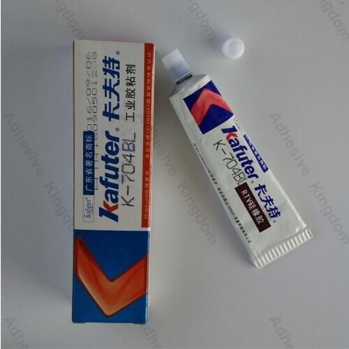 5Pcs Kafuter 50ml K-704BL semi-flowing silicone rubber high temperature sealant RTV silicone black