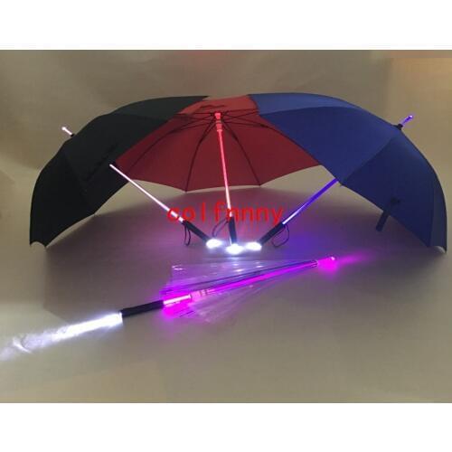 50pcs/lot Cool Blade Runner Light Saber LED Flash Light Umbrella rose umbrella bottle umbrella Flashlight Night Walkers