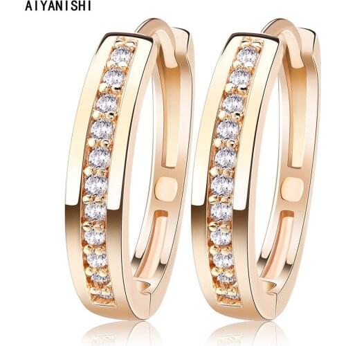 Серьги-кольца AIYANISHI China At AliExpress