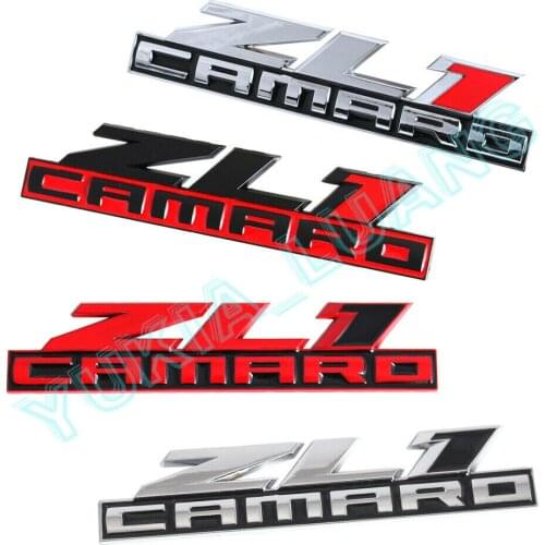 ZL1 Camaro Emblem 3D Badge Letter Rear Fender Side Nameplate Sticker