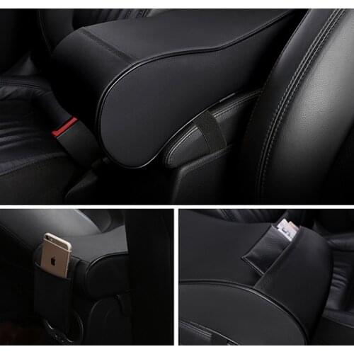 Car Armrests Cover Pad Console Arm Rest Pad For Hyundai Solaris I30 Elantra Tucson I10 i20 i35 IX20 IX25 IX35 Santa Fe Getz