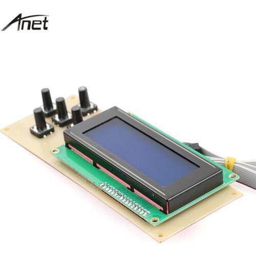 Anet 3D Printer Accessory 2004 LCD Smart Display Screen Controller Module with Cable for Mega Shield Reprap 3D Printer A8