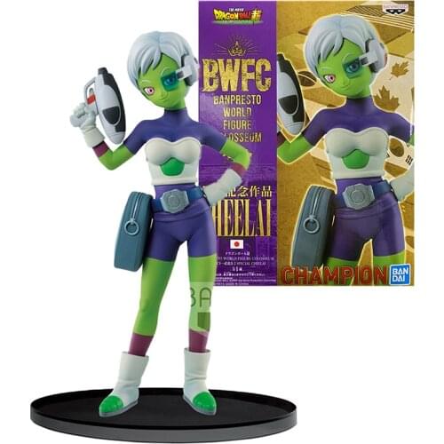 BANDAI Anime Dragon Ball Z Cheelai BWFC2 PVC Made Action Figure Collectible Boxed Model Toys for Boys