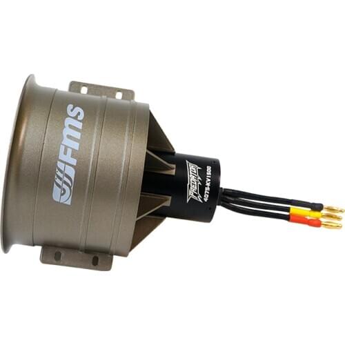 FMS 90MM Pro 12 Blades Metal Ducted Fan EDF With 1500KV 1850KV Inrunner Brushless Motor for RC Airplane Fixed-Wing Drone