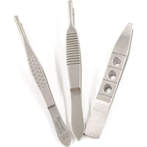 Shi Qiang stainless steel eyelash tweezers round head plucking eyelash curler eyebrow trimming grafting false eyelash tweezers