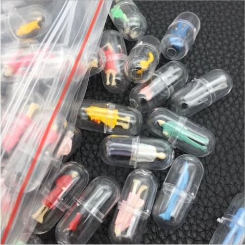 GLADZGT 10pcs/lot Capsule small person material filling epoxy mold makeing jewelry filling for DIY jewelry making tools