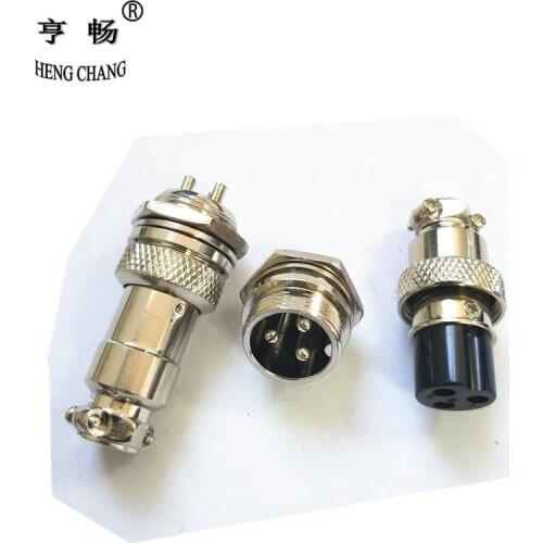 GX16 3p Male Female 16mm Wire Panel Connector Aviation Plug electric scooter charging socket 4set