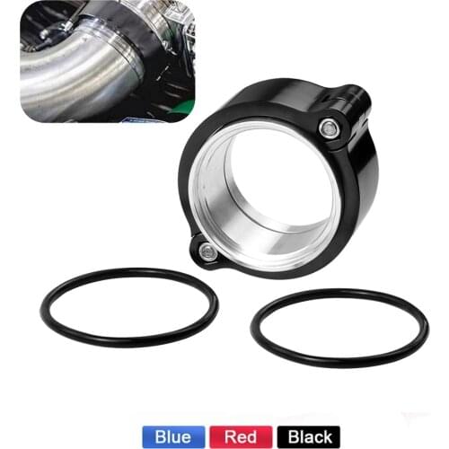 JDM Exhaust V-band Clamp w Flange System Assembly Anodized Clamp For 2"/2.5"/3"/3.5"/4" OD Turbo Intake Piping