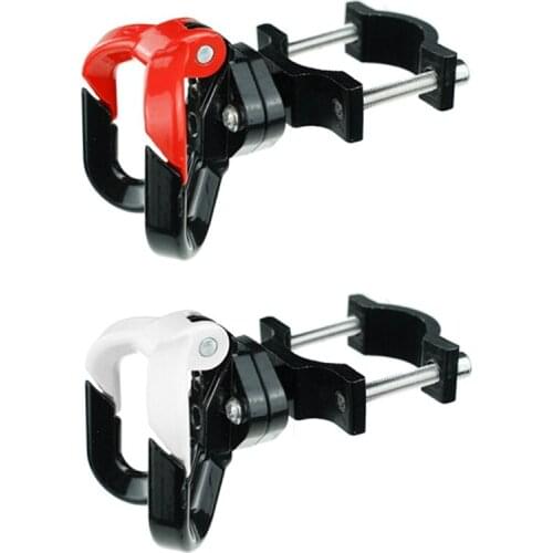 HOT 2x Electric Scooter Aluminum Bags Double Hook for Ninebot Max G30 Scooter Hanger Gadget Claw Red & White + Black