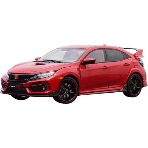 1:18 Scale 2020 Honda Civic TYPE R FK8 Sports Car Alloy Simulation Car Model Metal Diecast Toy Vehicle Collection Display Gift