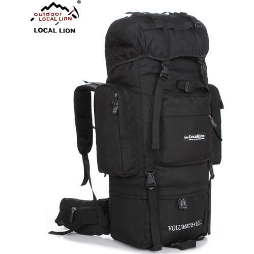 LOCALLION Large 85L outdoor bag climbing backpacks Hiking multifunctional backpack big capacity Rucksack camping sports bags