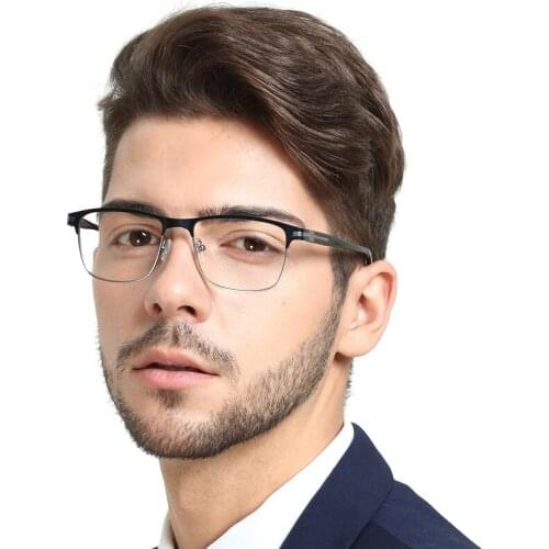 Optical Glasses Men Classic Metal Eyeglasses Frames Male Square Ultralight Eye Myopia Prescription Eyewear Fashion OCCI CHIARI