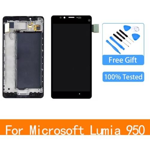 Original 5.2" For NOKIA Microsoft Lumia 950 LCD Display Touch Screen Digitizer Assembly For Nokia 950 Display Replacement parts