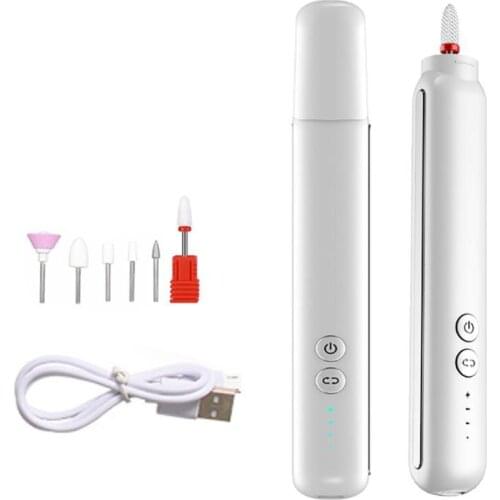 Professional Electric Nail Drill Machine Nail Files Pen Portable Electric Nail Polisher LED Gel Polish Remover Nail Art Tool