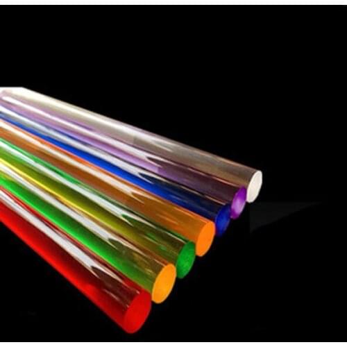 250mm Length 3mm DIA acrylic stick solid rod round bar Plexiglas Colorful
