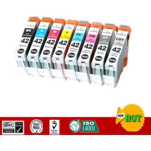Compatible ink cartridge suit for CLI42 CLI-42 suit for Canon PIXMA Pro-100/100S with Chips
