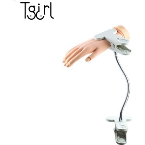 Tgirl Hand Clip 1PC New Universal White Rotating Stand Clamp Bed Desk Holder Flexible Arm Foldable Bracket