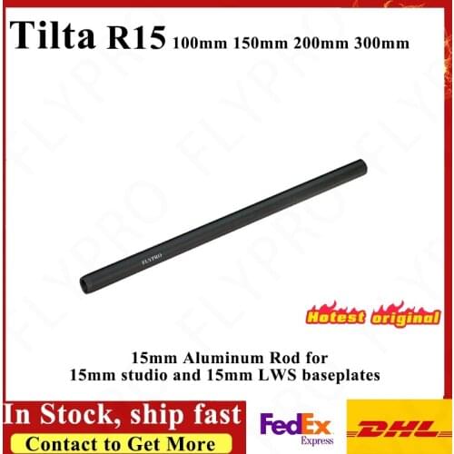 Tilta 15mm Aluminum Rod with 15mm studio and 15mm LWS baseplates Aluminum Rods 100mm 150mm 200mm 300mm R15