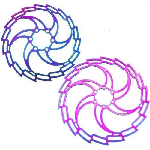 Ultralight Rainbow Bicycle Hydraulic Disc Brake Rotors Colorful MTB Mountain Road Racing Bike Brake Disc Rotor 160/180/203MM