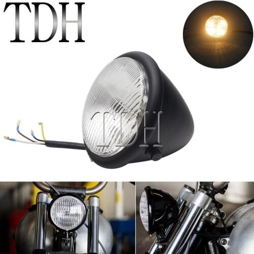 Universal Motorcycle Refit Headlight Vintage Head Light Scooter Motorbike Front Headlamp for Harley Yamaha BMW CG125 GN125 CB CL