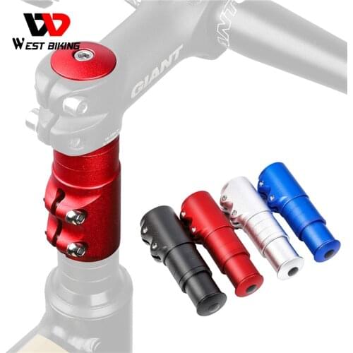 WEST BIKING Bicycle Stem Increased Control Tube Aluminum Alloy Extend Cycling Bike Handlebar Heighten Front Fork Bike Accessorie