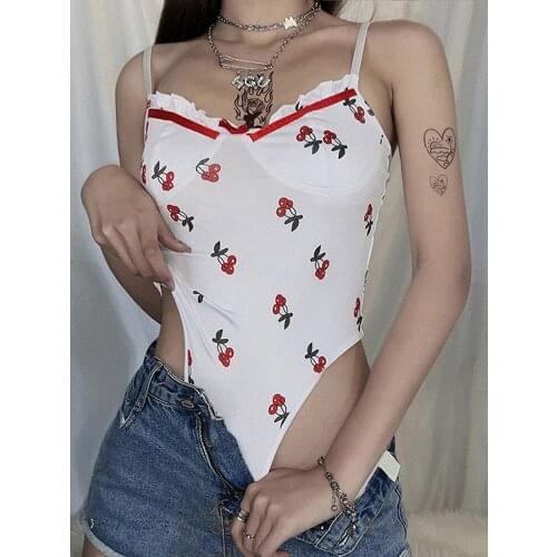 Zebery Open Back Bodysuit