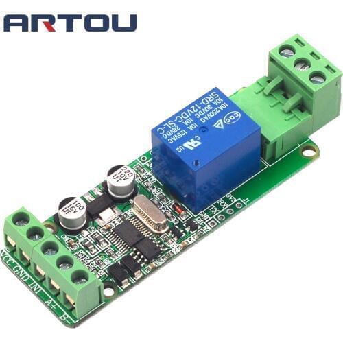 1PCS Modbus-Rtu 1 Channel 12V Relay Module Switch Input / Output RS485 / TTL Communication