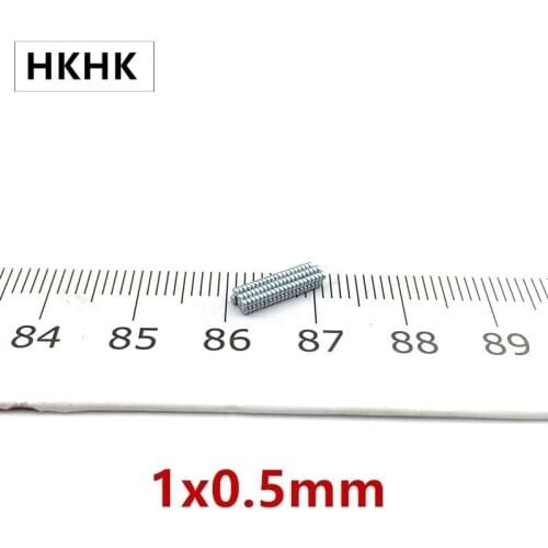 100PCS mini magnet encoder 0.5mm strong magnetic standard 1x0.5 mm mini magnet 1x0.5mm