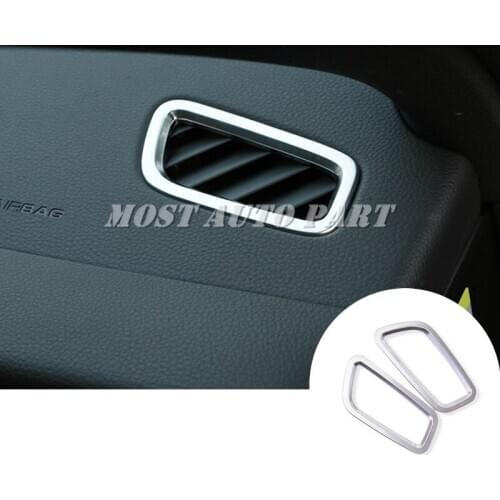 Interior Dashboard Side Air Vent Outlet Cover 2pc For Porsche Macan 2014-2018 Silver/Red/Blue Car accesories interior Car Trim