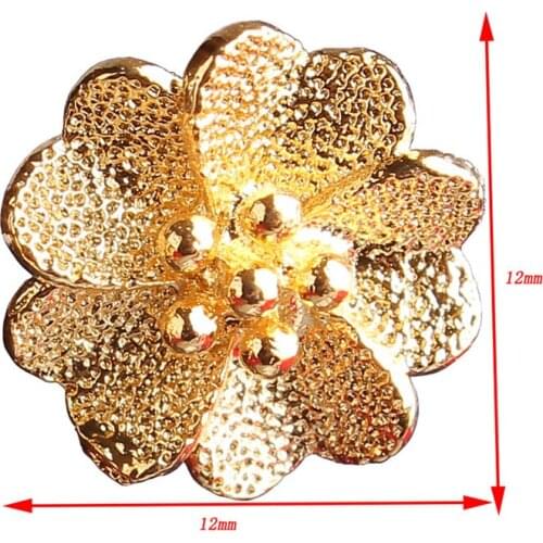 24k Yellow Gold Flower Shape Stud Earrings New Luxury Vintage Authentic Earrings Women Ladies Daily Wear Gold Earring Jewelry