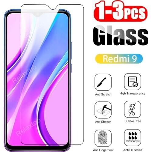 3PCS 9H Tempered Glass For Redmi 9 Screen Protector For Redmi 9A Protective glass For Xiaomi Redmi 9C k20 pro k20 glass