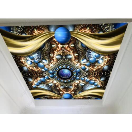 3D ceiling wall mural 3d HD universe starry sky for Living room bedroom photo wallpaper ceiling 3D customize