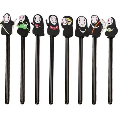 10pcs Studio ghibli No Face Kaonashi Anime Action Figures Pen Kids Toys