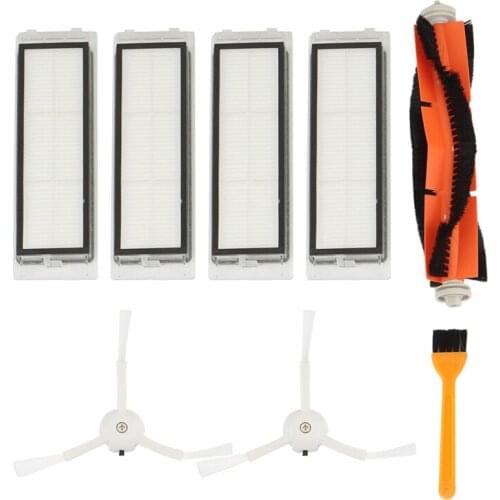 8PCS Suitable For Xiaomi Roborock Sweeper Accessories Side Brush T7 / S50S51 Main Brush Rag Filter Screen Cleaning Brush