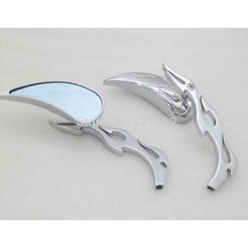 2PCS Chrome Rearview Side Mirrors for Yamaha V-Star XVS 650 1100 Custom Silverado