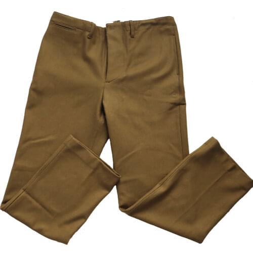 M37 Pants Military Uniform US Army Woolen Cloth Pants Normandy Landing Retro WW2 Training Pants Khaki