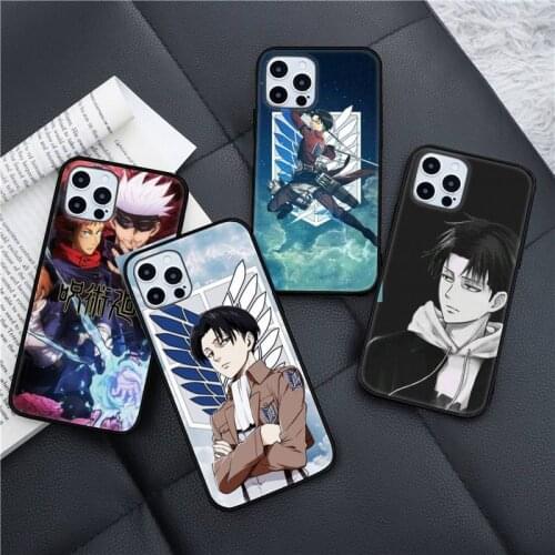 Attack on Titan jujutsu kaisen Anime Japanese Phone Case for iPhone 11 12 pro XS MAX 8 7 6 6S Plus X 5S SE 2020 XR mini