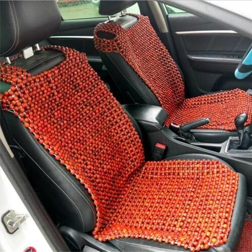 Universial Car Wood Wooden Bead Seat Cover Massage Relaxes Cushion Summer Cool Chair Cover For Cars Vans Trucks Bus Office Home