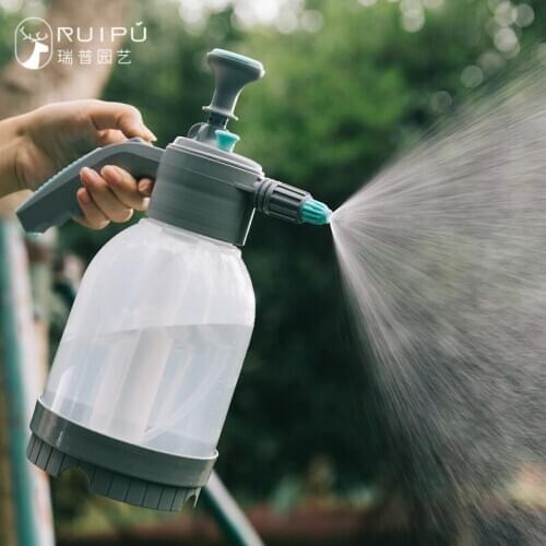 2L watering can Watering water bottle artifact Household pneumatic gardening sprinkler Small indoor watering can