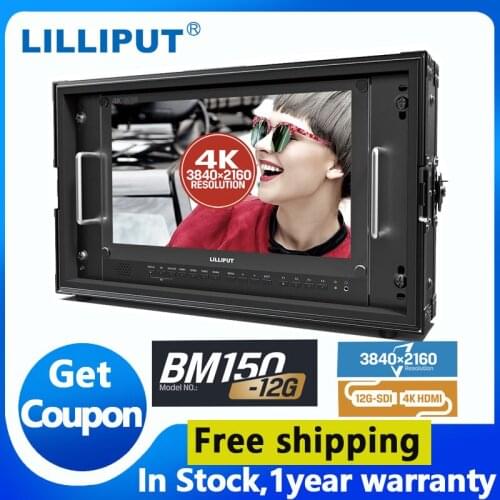 LILLIPUT BM150-12G 15.6 Cal 3840x2160 12G-SDI 4K HDMI wejście i wyjście 4K UHD Monitor reżysera z QuadView Peaking