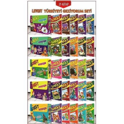 Beam Türkiyeyi Hang Around (1,2,3,4,5) series-25 Bookcase Set Turkish 9 Years Old Child Development Books Timaş Broadcasts