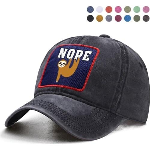 Folivora Nope Baseball Cap New Dad Solid Trucker Snapback Bone Hat Harajuku Casquette Woman Man Boinas Ponytail Caps Bretes Caps