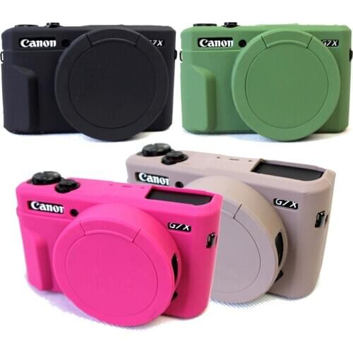 New Silicone Armor Skin Case Bag Camera Cover Protector Cover Case For Canon Powershot G7X Mark II G7X Mark 2 G7X2 Camera Bag